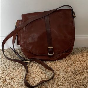 Fossil brown cross body